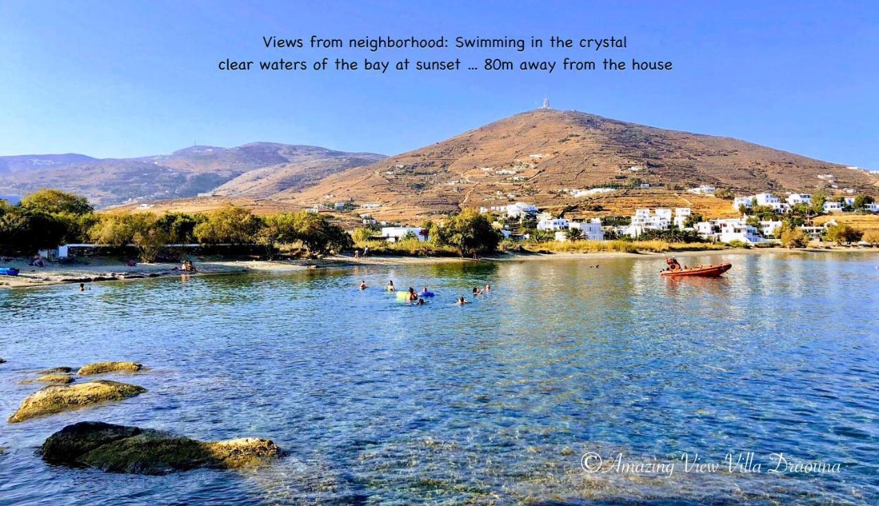 Amazing View Villa Draouna, Agios Sostis, Tinos Agios Sostis  Exterior photo