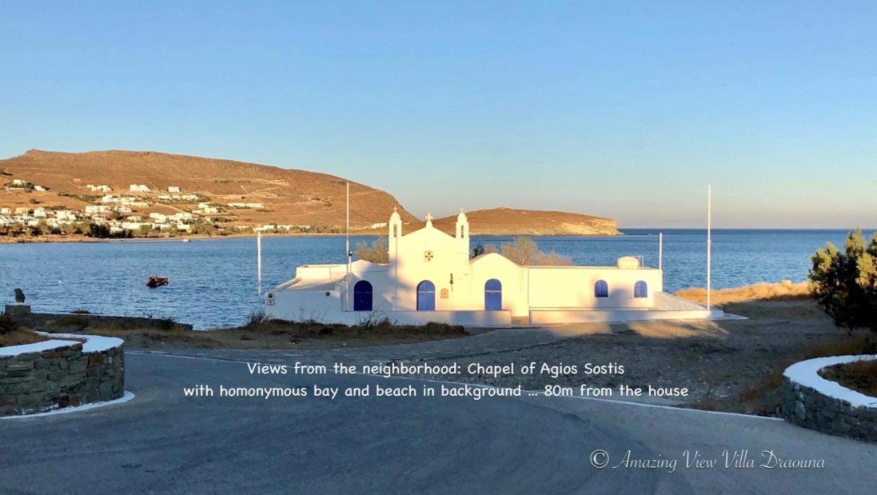 Amazing View Villa Draouna, Agios Sostis, Tinos Agios Sostis  Exterior photo