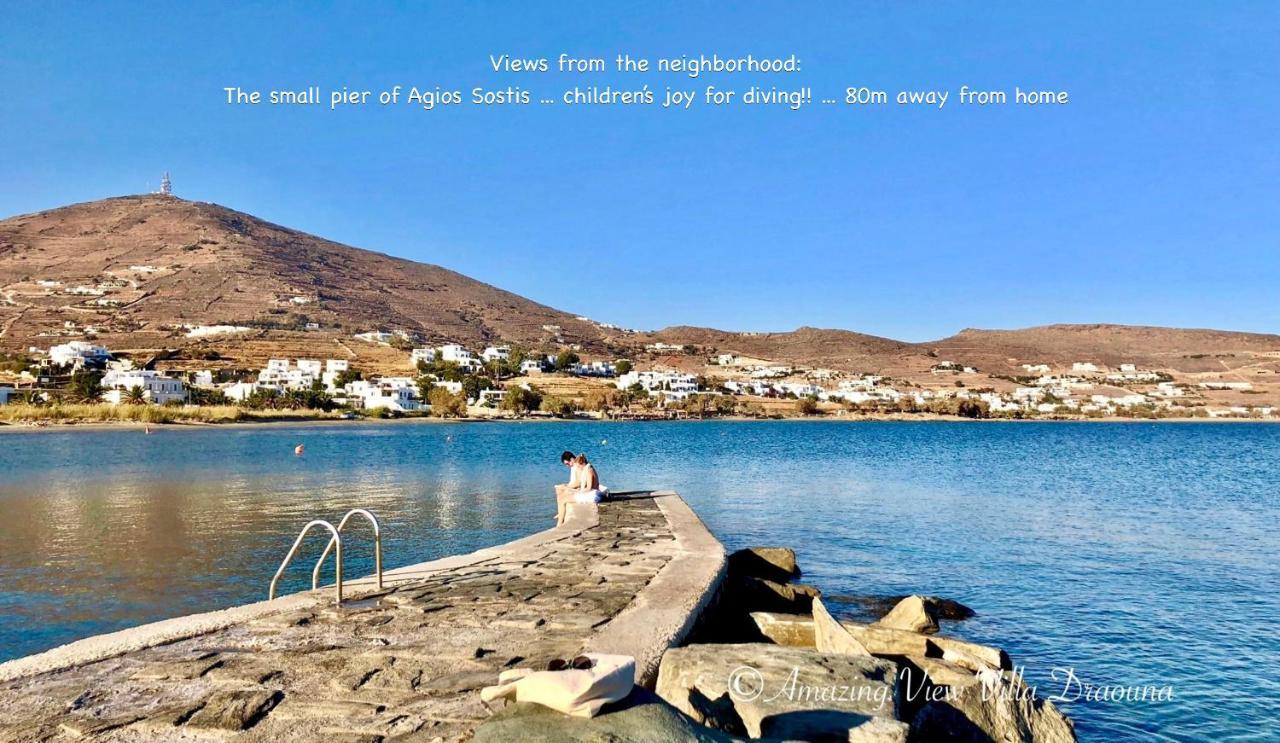 Amazing View Villa Draouna, Agios Sostis, Tinos Agios Sostis  Exterior photo